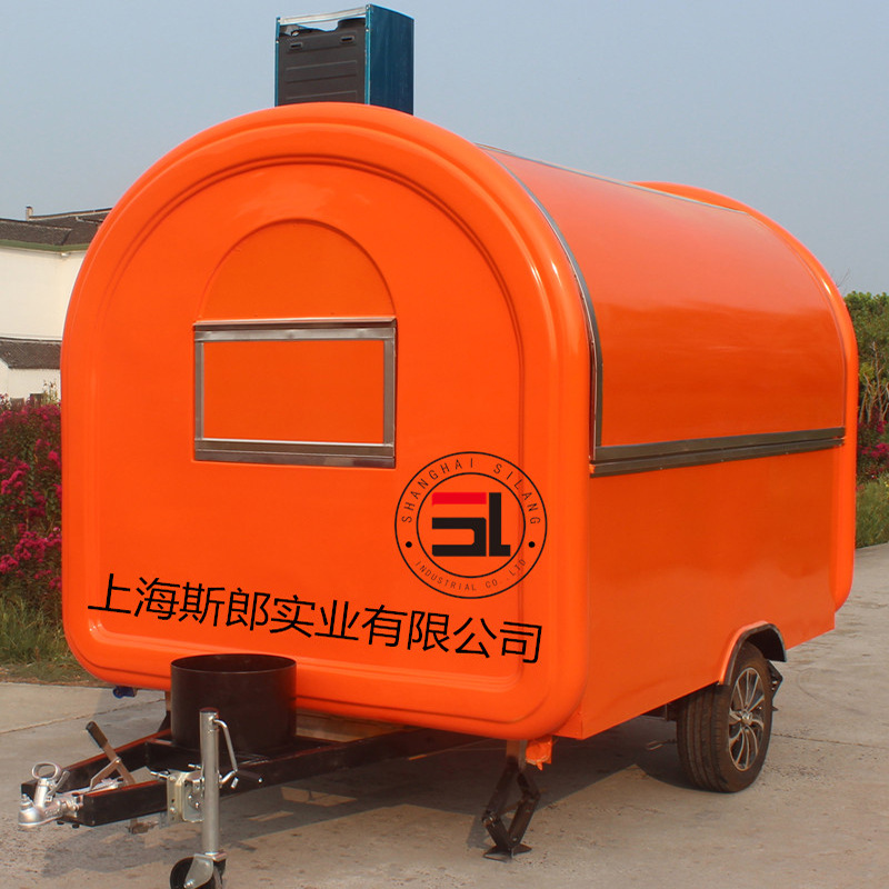 工厂直供带抽油烟机美食小吃车多功能快餐早餐车户外可移动餐饮车