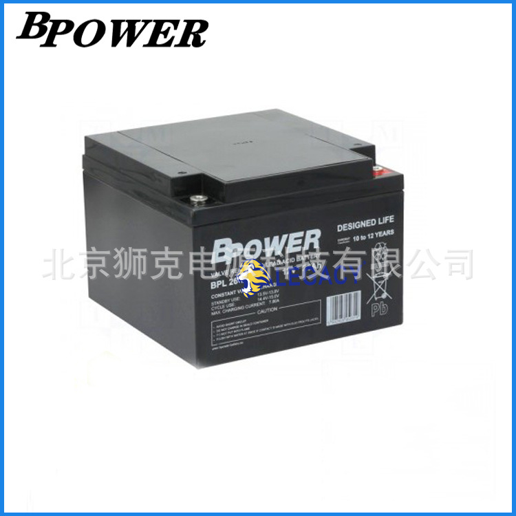 美国BPOWER蓄电池BPL 26-12自动化备用电源电池12V26AH