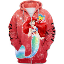 欧美跨境动漫卡通系列连帽衫男士卫衣女士休闲长袖拉链运动衫童装