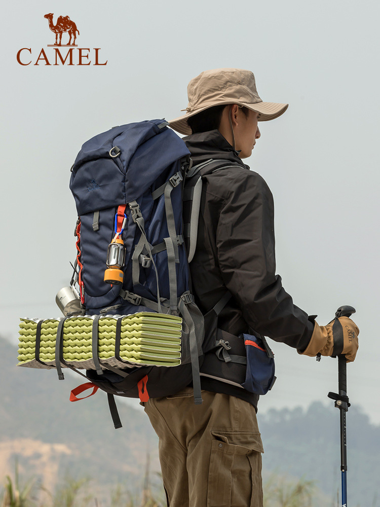 骆驼专业登山包男女户外徒步露营背包大容量多功能旅行双肩包