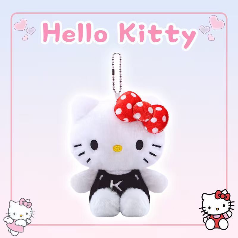 三丽鸥正版毛绒玩具hellokitty玩偶公仔娃娃kt凯蒂猫小挂件包吊饰|undefined