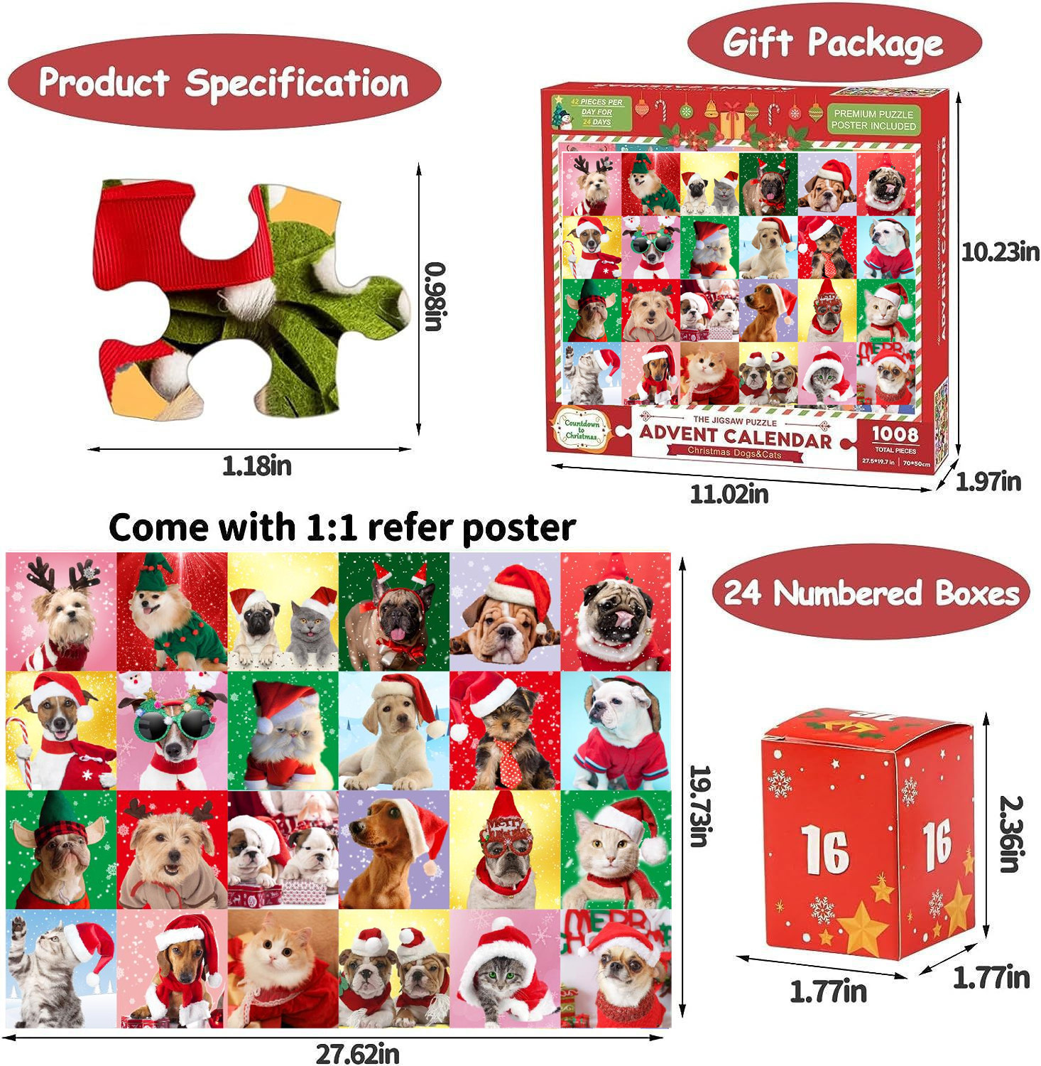 동물퍼즐 [컬러박스 28.8*7*22cm, 865g]