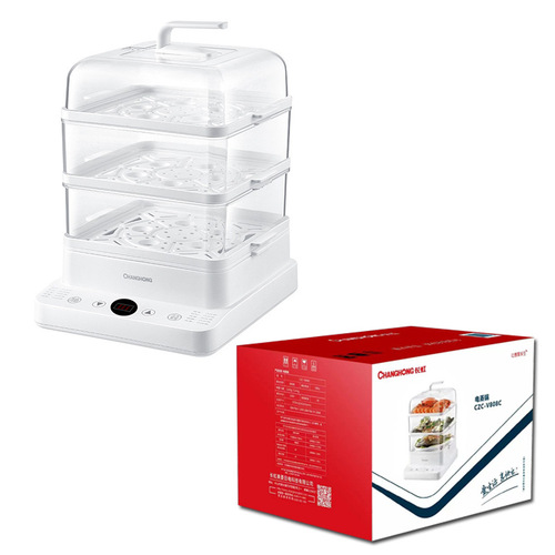 Changhong/Longhong Electric Steam Pot Multifunction Home Steam Pot 24L Large Capacity Viewable Lid Wholesale Steam Pot