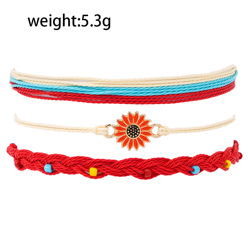Travel, Beach Occasion Beach Tortoise Starfish Flower Alloy Rope Shell Wholesale Bracelets