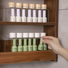 Acrylic mirror cabinet cosmetic storage box bathroom shower storage rack layered perfume rack dormitory narrow cabinet box