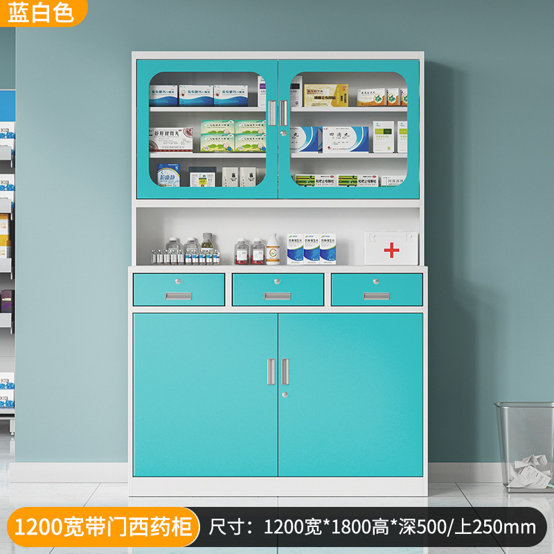 1200 wide blue with door