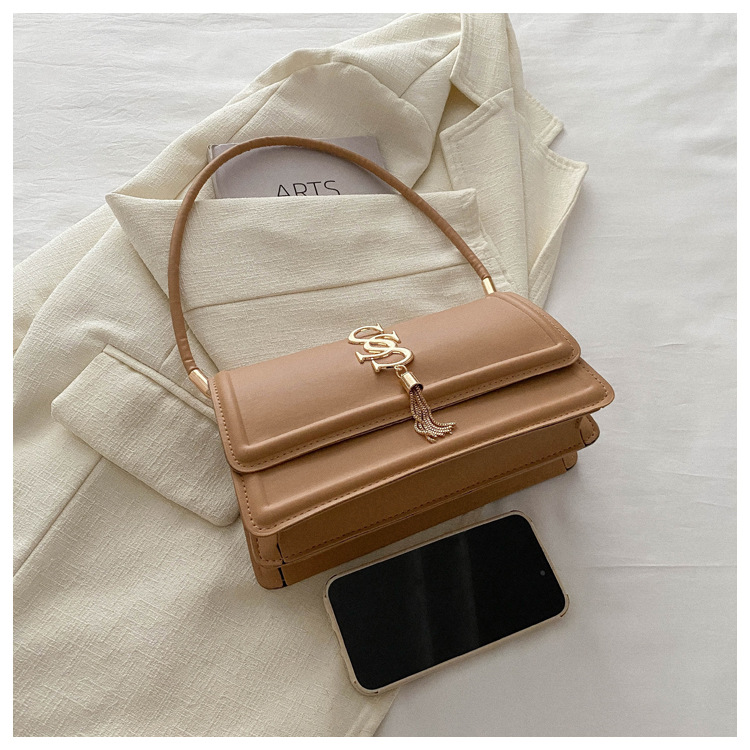 Personalized and Minimalist High-quality and Versatile Korean Version Bag for Women's Bag 2024 Spring New Car Sewn Single Shoulder Underarm Handbag_voghion.com