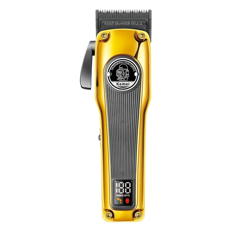 Cortadora de pelo eléctrica Kemei, recortadora de pelo profesional con pantalla digital, cortadora eléctrica inteligente para el hogar, para peinar y dar forma al cabello KM-1825.