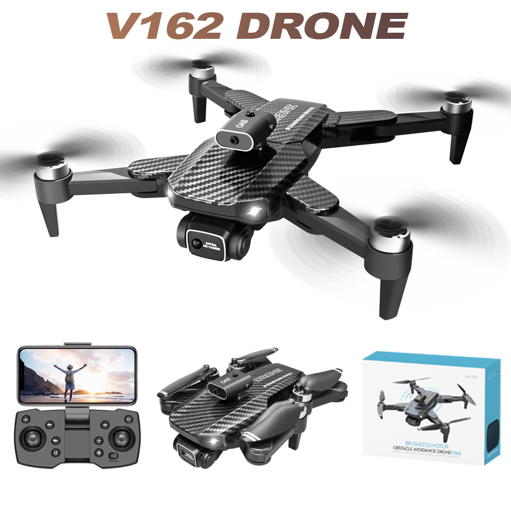 Cross-Border Drone V162 Brushless High-Definition Aerial Photography Intelligent Obstacle Avoidance Remote Control Aircraft Optical Flow Quadcopter