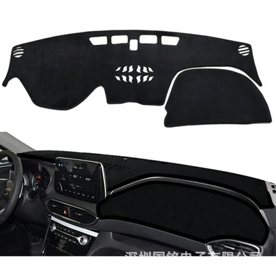 Günəş əleyhinə siperlik Fe Se Sel Limited19-23 - 19-23-hyundai-santa-fe-split-2-pieces-polyester-black-edge-left-rudder