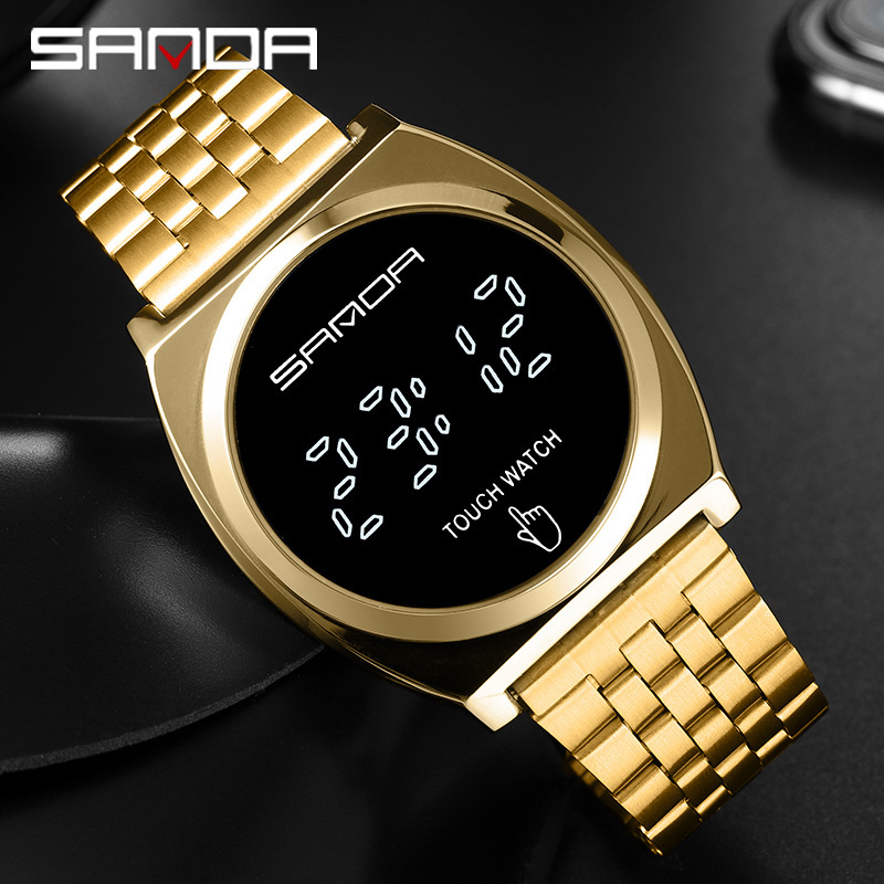 Sanda SANDA 8012 pantalla táctil LED reloj deportivo electrónico estudiante moda colorido reloj impermeable