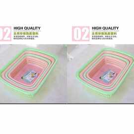 长方形塑料洗菜筛滴水箩洗菜筛子分类筐加厚小篮子小方篮