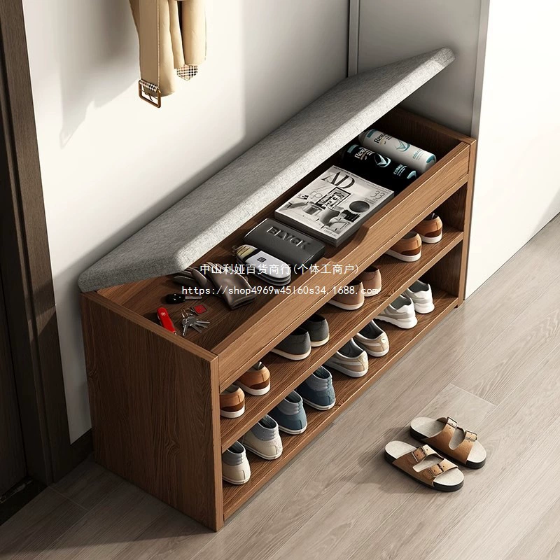 Полка для обуви для входа в дом, простой многослойный шкаф для обуви для переобувания, новый табурет для переобувания 2024 года, многослойный шкаф для обуви для входа в дом