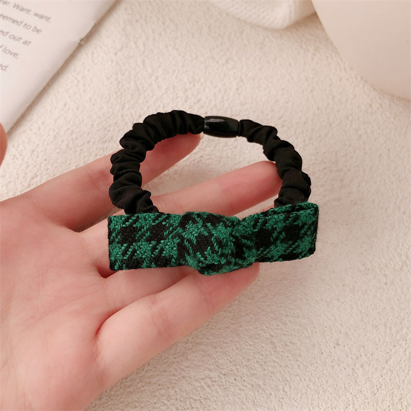 Nuevo arco de cuerda de cabeza de mil pájaros temperamento dulce de mujer anillo de cabello de intestino delgado atado cuerda de cabello de cola de caballo alta correa de correa