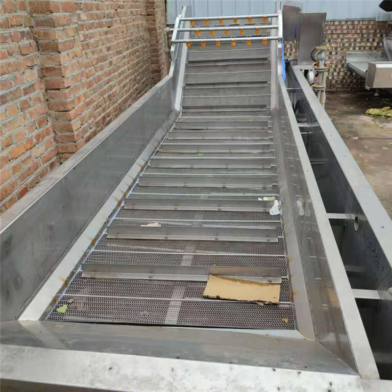 出售二手气泡清洗机 翻转风干机配套设备 水果蔬菜清洗线设备价格