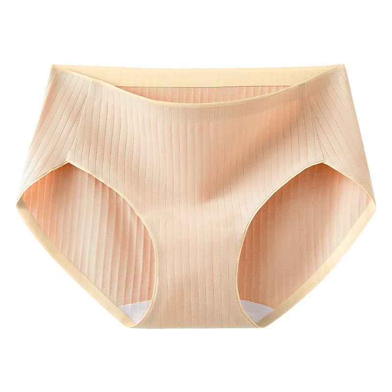 50 bragas sin costuras, rayas de cintura media, entrepierna larga, sin costuras, algodón 7A, cómodos calzoncillos para niñas sin costuras, cabeza de bragas image 11