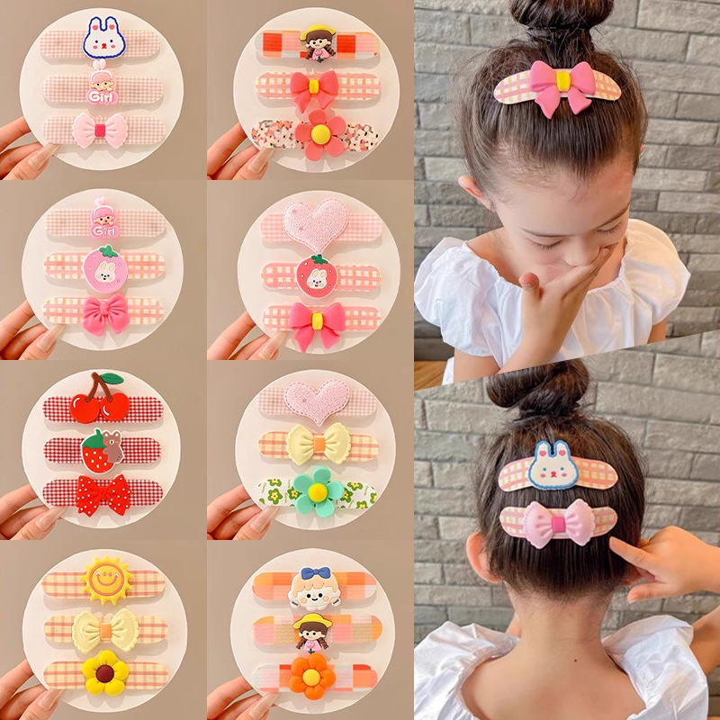 Diadema, tocado para niños, lazo, accesorios para el cabello, cabello roto para bebés, tarjeta de cabello roto, velcro, flequillo para niñas, pegatinas para el cabello, dibujos animados