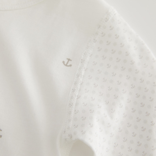 Baby one-piece clothes pure cotton air-conditioning clothes thin newborn baby clothes cotton summer newborn baby long-sleeved pajamas