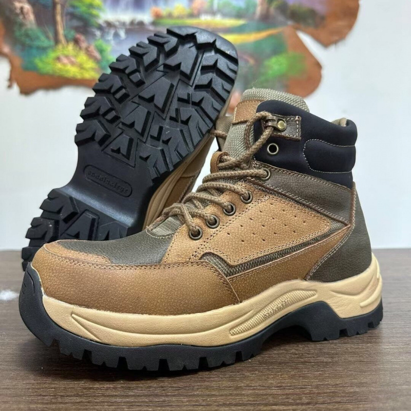 ShoeGlobe ShoeGlobe 23 Thick-Soled Ski High-Top Mountaineering New Waterproof Non-Slip Thickened Wool Warm Snow Boots Men's Ultra-Light_voghion.com