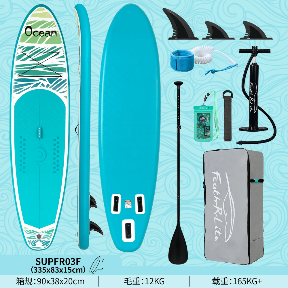Надувная SUP Funwater для серфинга-стэнд-ап, варианты 335–385 см с веслом/сиденьем/основанием под камеру