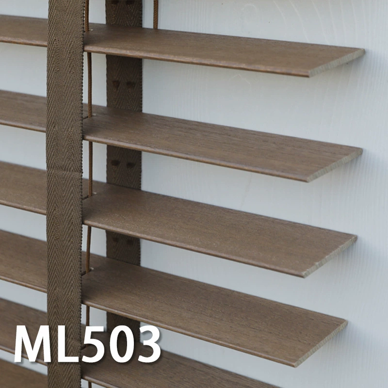 Basswood Solid Wood Blinds (Fugelin) — 5 cm Slats, Custom Width & Height
