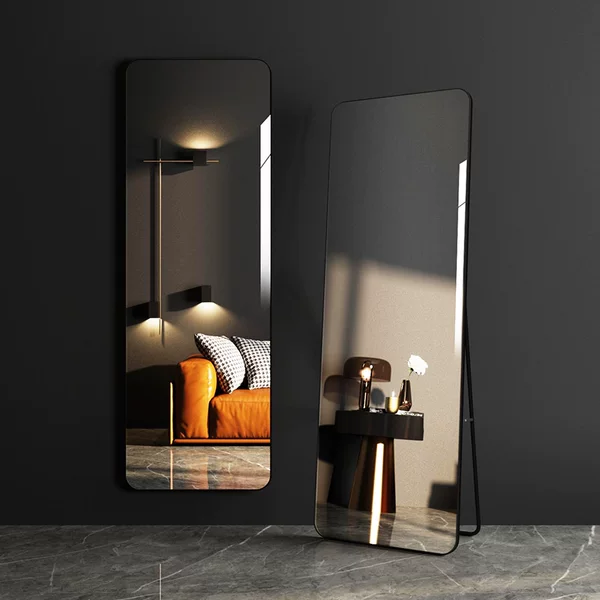 Light Luxury Internet Popular Full Body Mirror High-Level Floor Mirror Household Wall-Mounted Dearing Mirror Makeup Bedroom Fitting Mirror