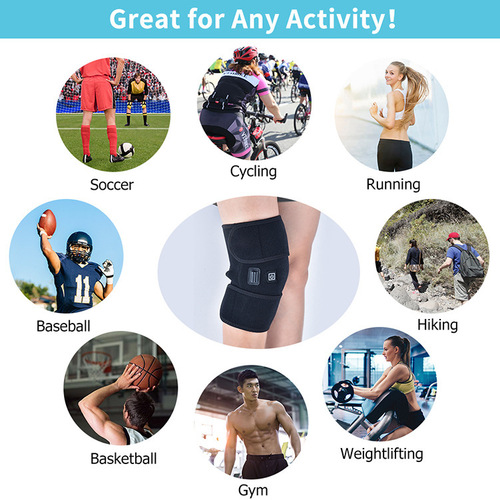 Cross-border 3-speed electric heating knee pads, hot compress, moxibustion knee pads, elderly knees, old cold leg massager, joint physiotherapy instrument
