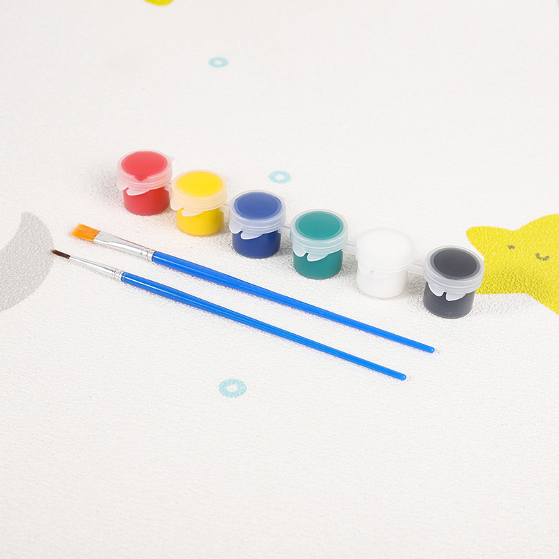 メーカーは子供用アクリル絵の具 12 色 6 連体学生アート絵画着色石膏人形絵の具ストリップを供給しています|undefined