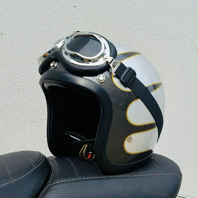 Helmet Dropshipping | Motosiklet kaskı (dəbilqə) - silver-flower-aviator-glasses-s