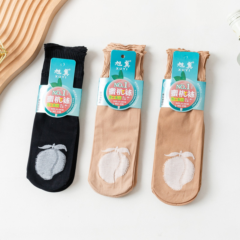 Socks Women's Wide Mouth Loose Mouth Women's Socks Velvet Mother Spring and Autumn Foot Cotton Anti-slip Sweat Absorbing Short Silk Socks Spring