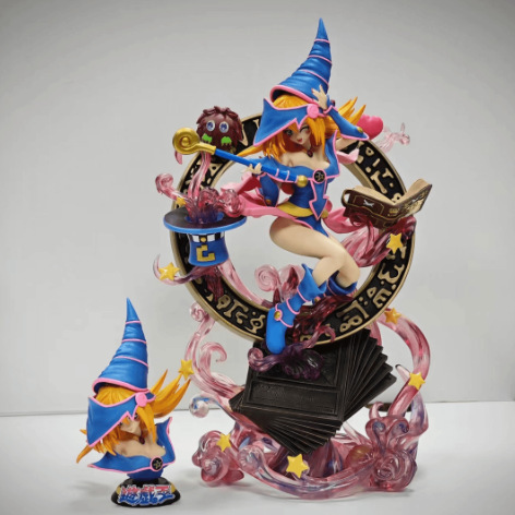 遊戯王フィギュア黒魔導少女半身像装飾玩具二次元美少女アニメーションフィギュアモデル|undefined