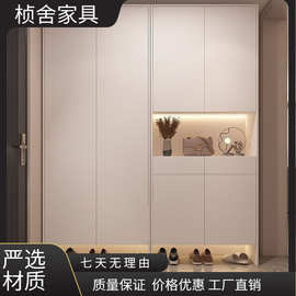 入户门口鞋柜家用简约加高进门鞋柜一体靠墙收纳柜储物柜