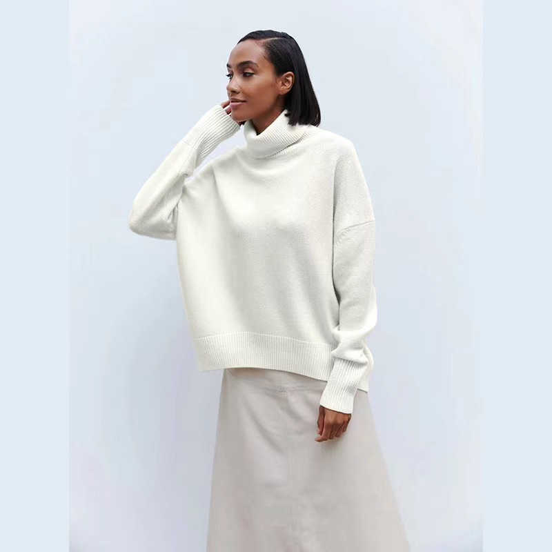 Luxury Alpaca Wool High-Neck Sweater – Ultra-Soft Anti-Pilling Pullover (S-XL, 16 Colors, Minimalist Chic Essential)_voghion.com