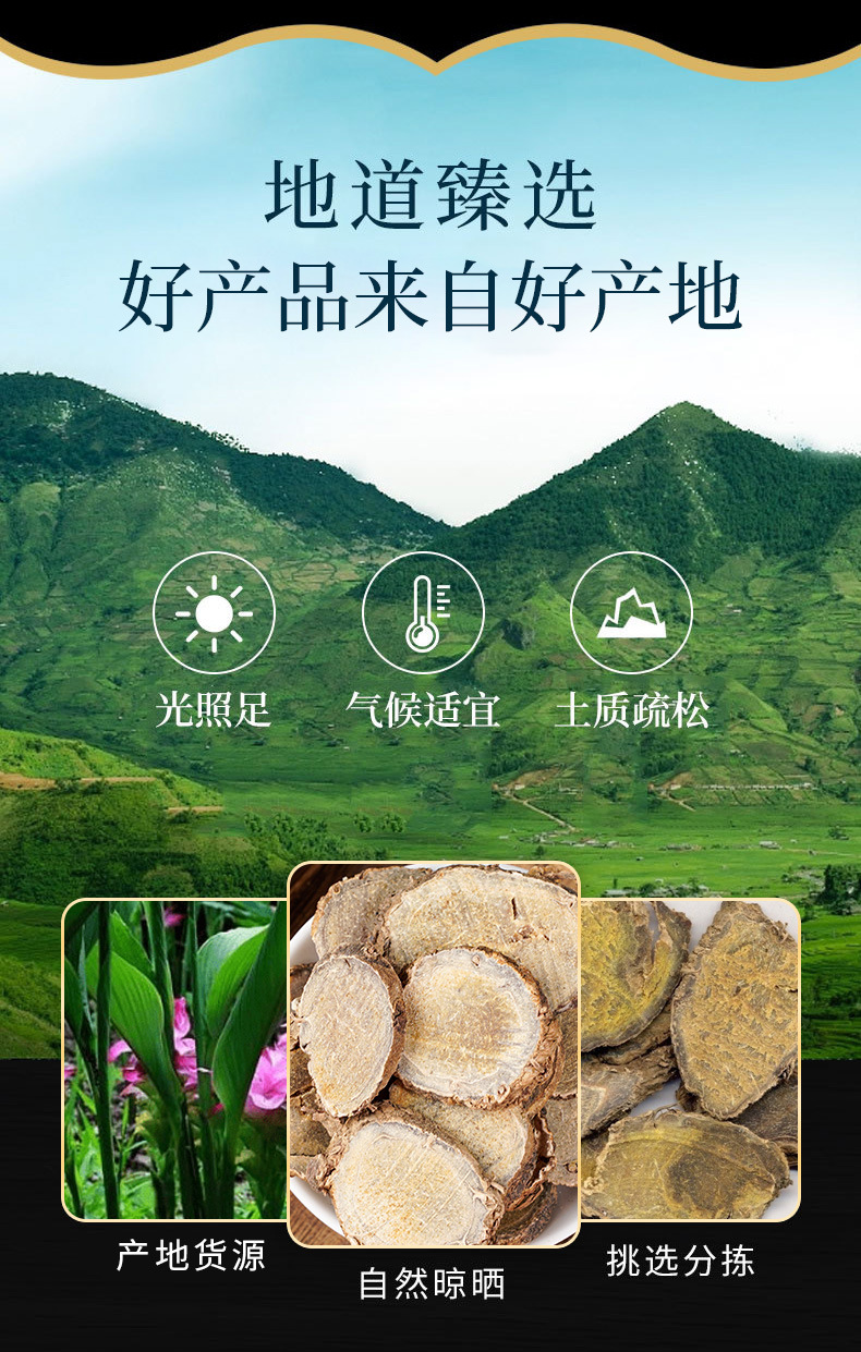 Ezhu Slices (Curcuma zedoaria) — Dried Chinese Herb for Decoction & Soup overview