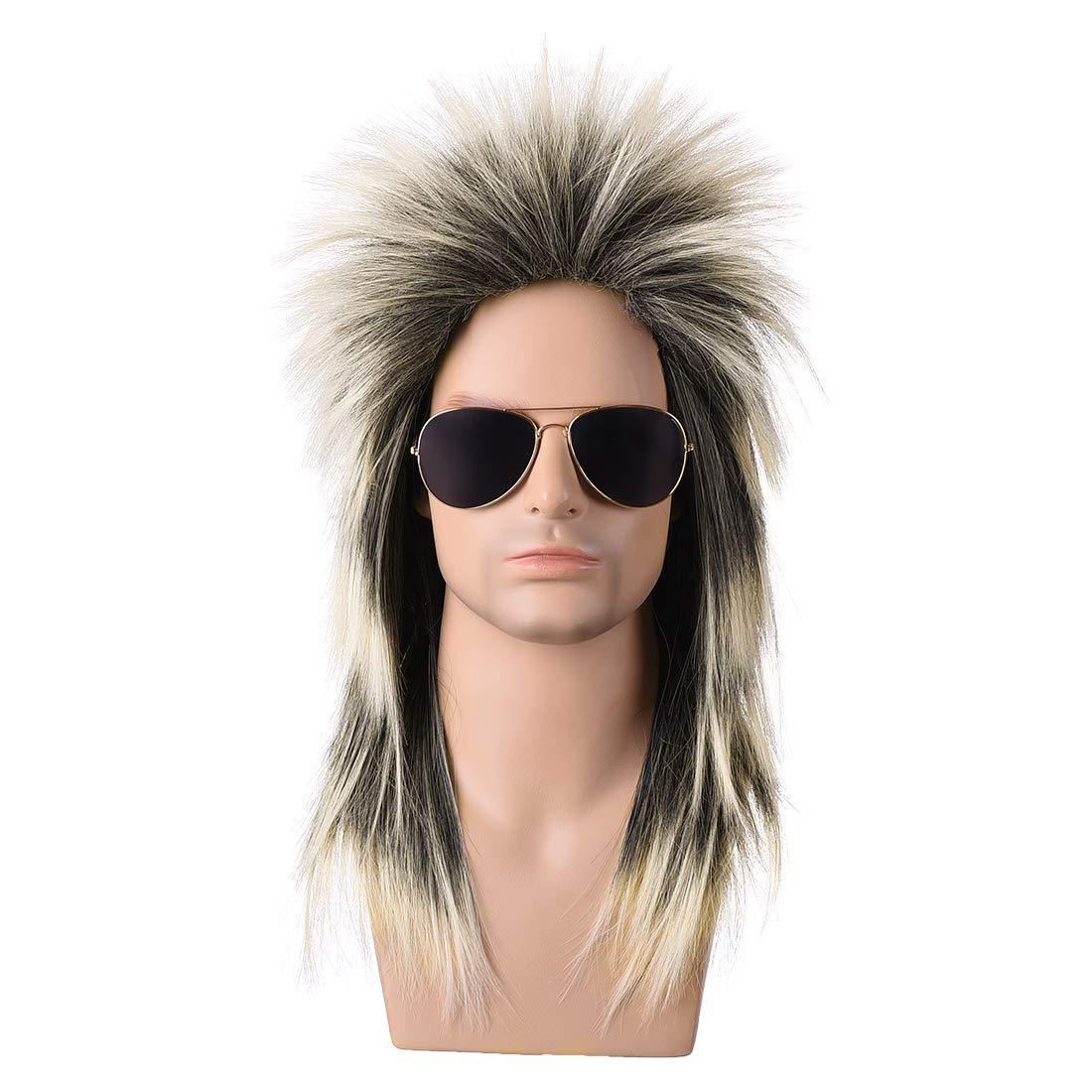 Cross-Border Hot Sale Halloween Punk Retro 70S80S Shamashe Cos Wig Christmas Headgear