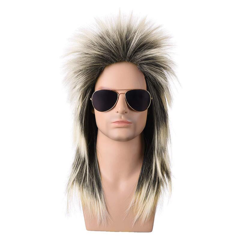 Cross-Border Hot Sale Halloween Punk Retro 70S80S Shamashe Cos Wig Christmas Headgear Cross-Border Hot Sale Halloween Punk Retro 70S80S Shamashe Cos Wig Christmas Headgear