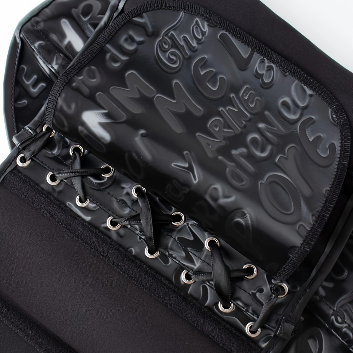 Impresión de letras negras sin correa de hombro, soporte de pecho, cintura de cintura, ropa de hueso de pescado, suministro transfronterizo