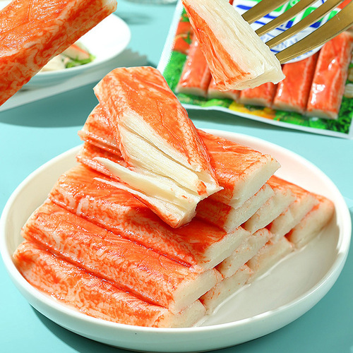 Korean imported crab foot sticks, Tremi crab sticks, crab meat sticks, ready-to-eat hand-shredded crab sticks, hot pot sushi ingredients