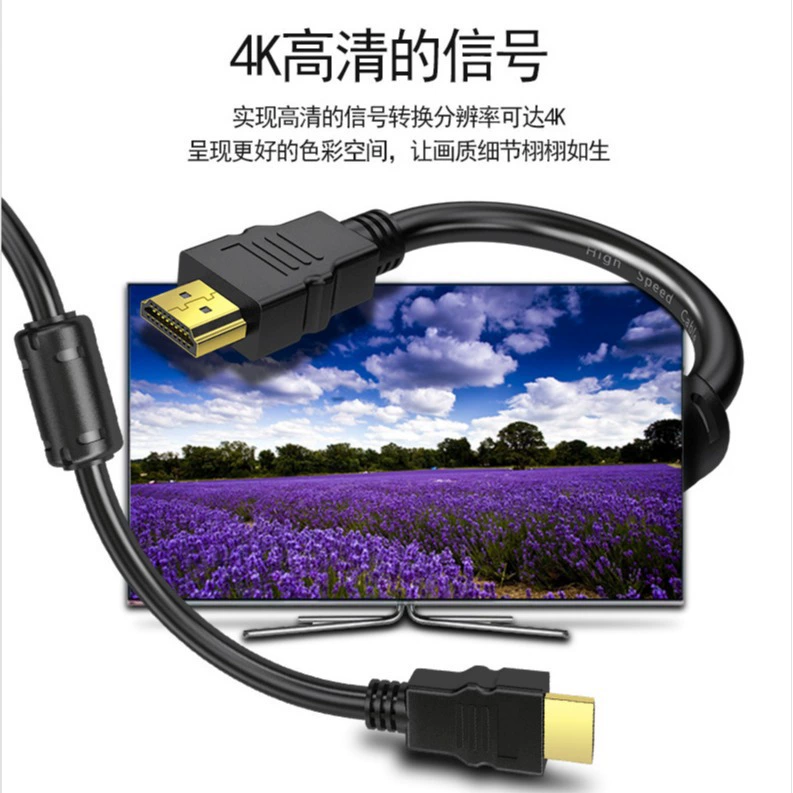 HDMI Line 2.0 версия 4K с двойным настоящим магнитным кольцом, линия дисплея компьютера, линия HD, линия HDMI, оптовая