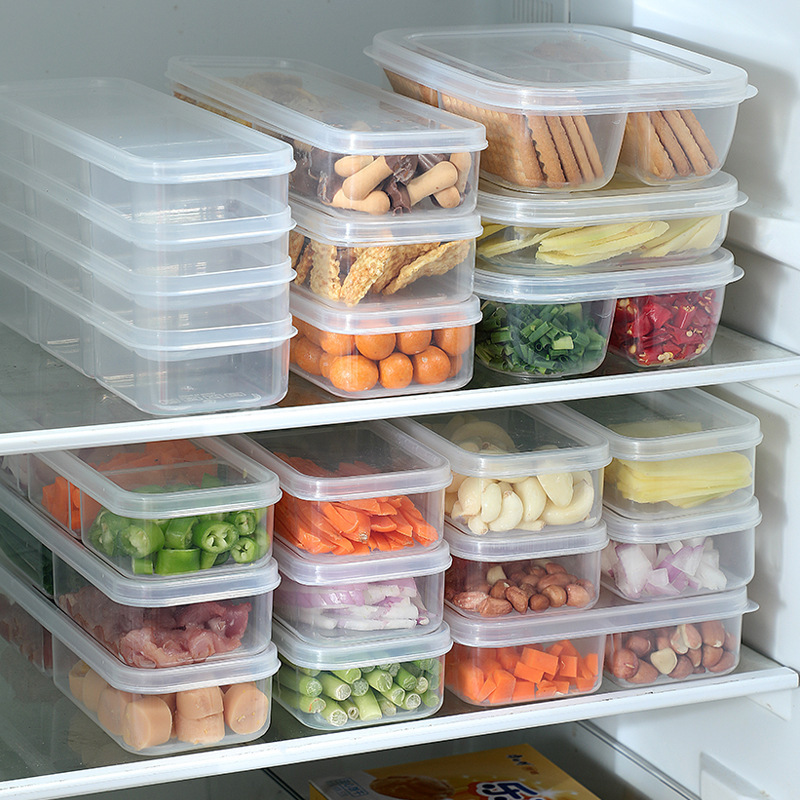 プラスチック製の鮮度保持食品コンパートメント収納ボックス、肉食材冷凍ボックス、生姜、玉ねぎ、ニンニクボックス、包装保存および調理準備ボックス|undefined