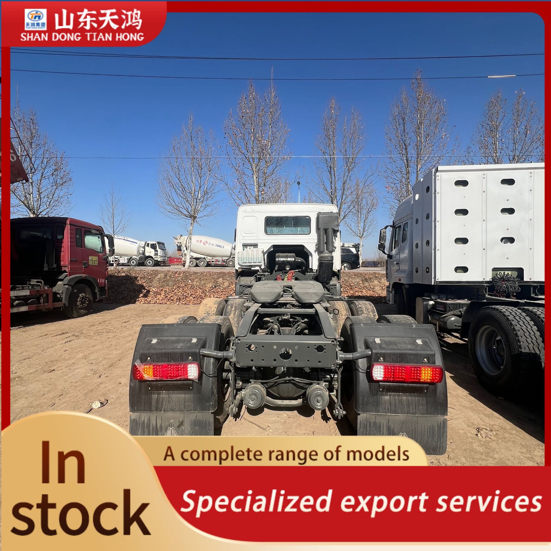 The Source Factory Exports Howo 6X4 Tractor Trucks, Dump Trailers, and Engineering Transport Trucks for Sale Across Borders