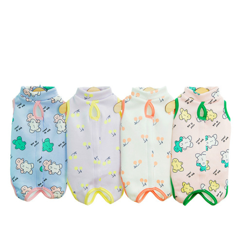 Pet clothes, thickened cat surgical clothes, sterilization clothes, cute pet dogs, fresh cat clothes for dogs