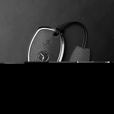 C-Class, S-Class, E-Class, Slc, V-Class, Gla, Car key bag - mercedes-benz-c-class-2-button-key-fob-case-minimalist-cord-phantom-black
