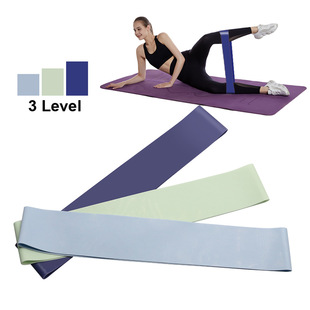 Factory Direct Sales Latex Three-Color Elastic Ring Resistance Band Squat Slimming Hip Artifact Yoga Resistance Band Fitness Training Belt