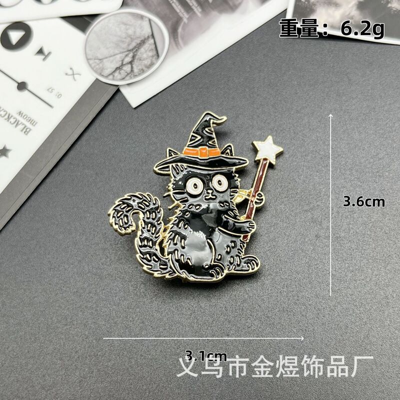 速卖通时尚新款小动物胸针创意个性猫咪合金滴油徽章衣饰包包装饰|undefined