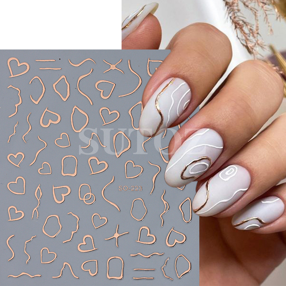 Heart Shape Pattern Fashion Heart Shape Plastic Nail Decoration Accessories