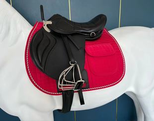 Microfiber Endurance Saddle Double Belly Strap Full Set British Saddle Endurance Saddle Horse Supplies Equestrian Sports Training