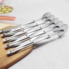跨境不锈钢多轮介饼器可伸缩滚轮刀切面刀油条刀多功能披萨切批发