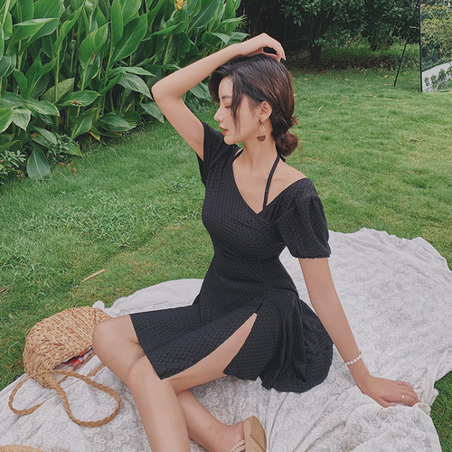 Direct Manufacturer Sale, Dropshipping Women's Swimsuit to Cover Stomach and Slim  New Conservative Korean INS Hot Spring 50073