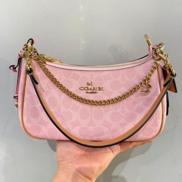 Coach 26 New Model Valentine's Day Limited Edition Pink Retro Large-Capacity Shoulder Bucket Bag Crossbody Bag Mahjong Bag Coach 26 New Model Valentine's Day Limited Edition Pink Retro Large-Capacity Shoulder Bucket Bag Crossbody Bag Mahjong Bag